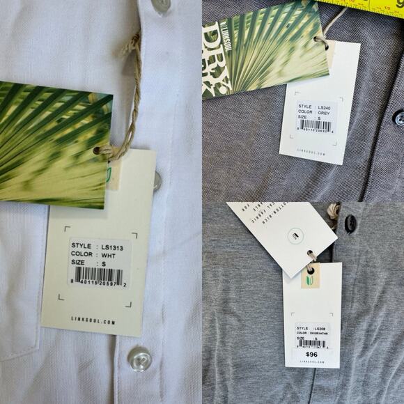 Linksoul Long Sleeve Button Down Shirt Bundle (3) - Size S - Picture 2 of 9